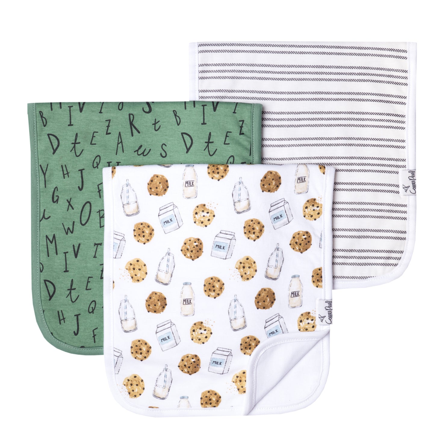 Copper Pearl Burp Cloths-Multiple Styles